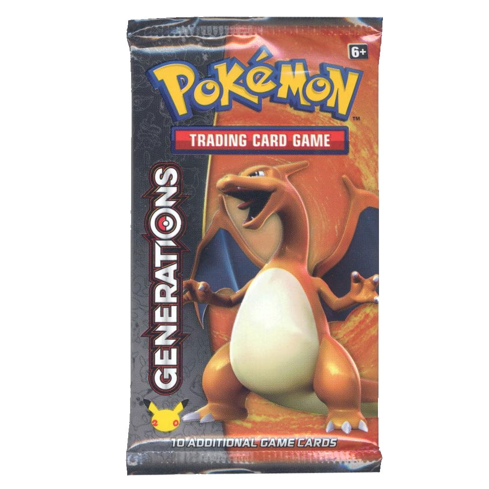Pokemon Cards Generations Booster Pack (Charizard Cover Art 10 Cards)