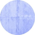 thumbnail image 1 of Ahgly Company Machine Washable Indoor Round Abstract Blue Contemporary Area Rugs, 5' Round, 1 of 4