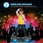 SISIGAD Hoverboard with Bluetooth and LED Lights 6.5 Two-Wheel Self Balancing Electric Scooter for Kids and Adults