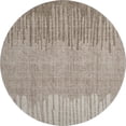 thumbnail image 2 of Addison Rugs Mayfield Premium Machine Washable Transitional Stripes Brown Round Rug, 8' x 8', 2 of 6