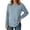 Light Blue, variant on Wdgfv Office Pullover Sweater Women Elegant Women's Autumn Winter Pullover Sweater Featuring Round Neck And Long Sleeve Design For Modern