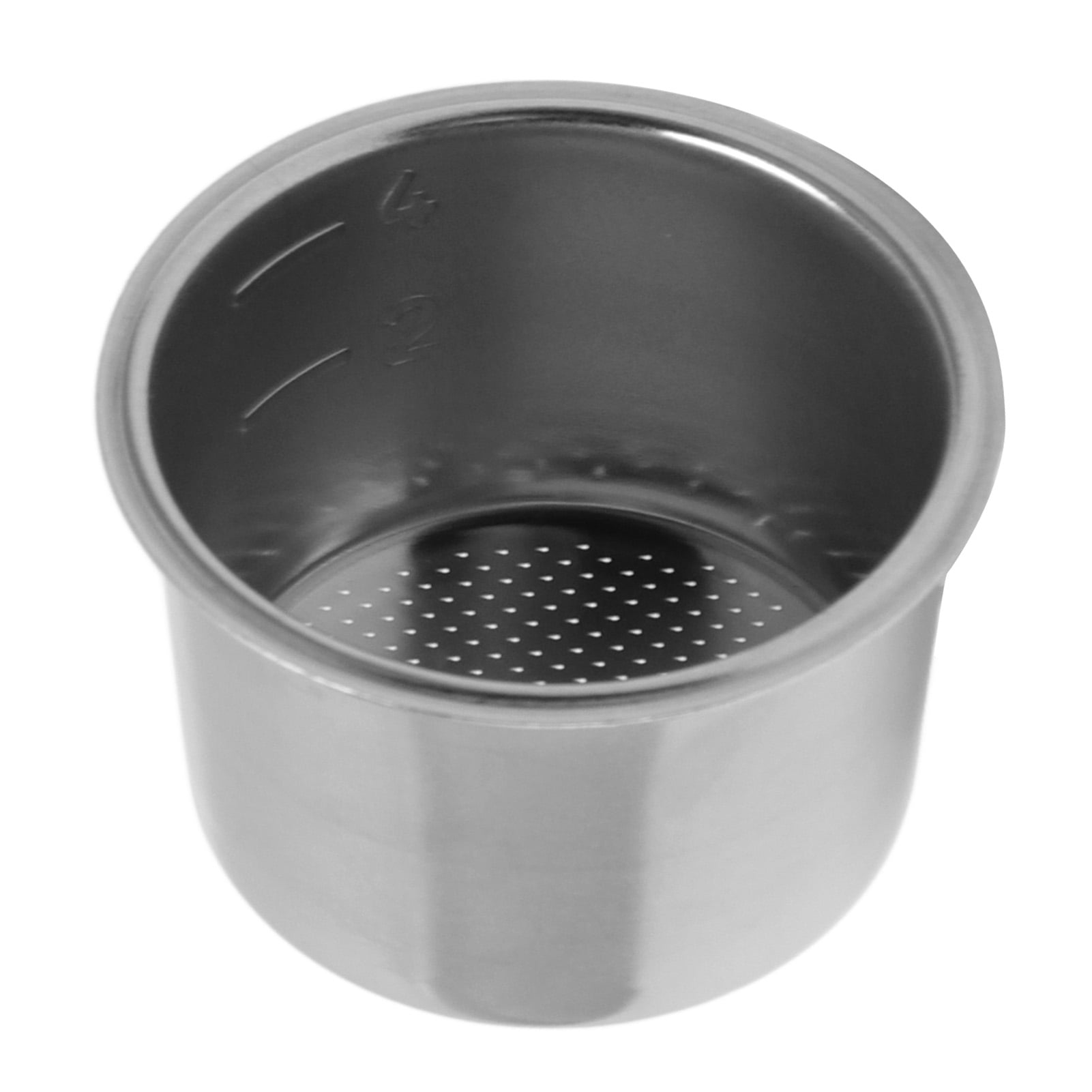 Coffee Filter Basket Stainless Steel Strainer, Cup 51mm Single Layer Non Pressurized Filter Basket Strainer Fit For DeLonghi 1pc Jy