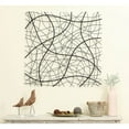 thumbnail image 3 of Large Black Abstract Square Metal Wall Decor, 3 of 5