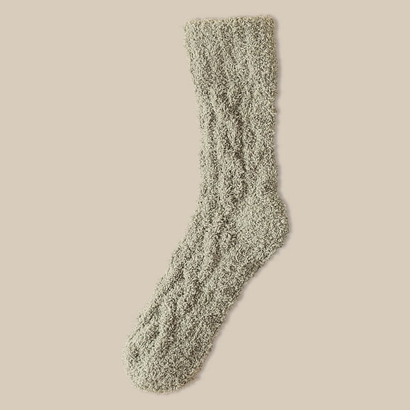 Sunbona Cozy Fleece Thermal Socks For Men And Women Winter Warm Fuzzy Crew Socks Soft Indoor Outdoor Sleeping Floor Socks