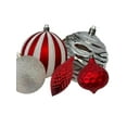 thumbnail image 4 of Période festive Assortiment de 100 ornements rouge et argent, 4 of 4