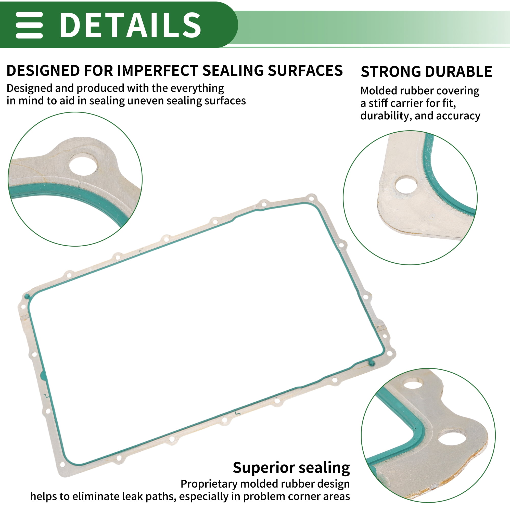 Unique Bargains Car Oil Pan Gasket Car Transmission Oil Pan Gasket Engine Oil Pan Gasket Seal No.HL3Z7A191B for Ford Expedition 2018-2024 for Ford F-150 2017-2025