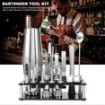 thumbnail image 3 of Cocktail Shaker Set, Boston Stainless Steel Bartender Kit with Acrylic Stand & Cocktail Recipes Booklet, 3 of 5