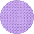 thumbnail image 1 of Ahgly Company Machine Washable Indoor Round Transitional Purple Area Rugs, 6' Round, 1 of 7