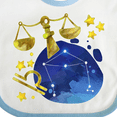 thumbnail image 4 of Inktastic Libra Constellation Zodiac Sign Illustration Boys or Girls Baby Bib, 4 of 4