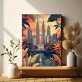 thumbnail image 6 of Petronas Twin Towers Sunset Canvas Print/Wall Art， Suitable for Living Room， Bedroom， Office， Hotel Lobby， and Modern Apartment Decoration., 6 of 8
