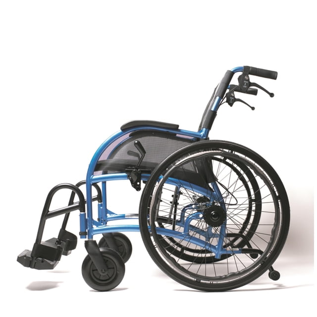Silla de ruedas resistente Strongback Mobility 24HD para adultos: diseño ergonómico liviano con soporte postural patentado, silla ultra resistente y plegable con capacidad de 375 lb