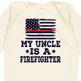 thumbnail image 4 of Inktastic Firefighter Uncle Fireman Nephew Boys or Girls Long Sleeve Baby Bodysuit, 4 of 5