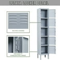 thumbnail image 6 of STANI 5-Tier Metal Locker Steel Employees Lockers for Office, Metal Storage Locker Cabinet with Louvers, 5 Door Locker for Employee Gym, Home, School, 6 of 6