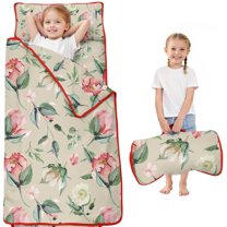 Pioneer Flower Floral Print Pattern Toddler Nap Mats for Kids Preschool,Sleeping Mat Bag or Kids,Toddler Sleeping Bag,Toddler Nap Mat or Daycare