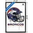 thumbnail image 3 of Denver Broncos 24.25'' x 35.75'' Framed Helmet Poster, 3 of 3