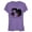 Purple, variant on Junior's The Little Mermaid Ariel Watercolor Fork Print Graphic Tee White Large