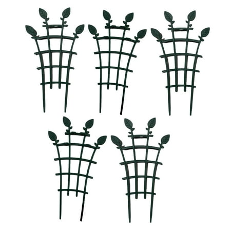 CarpNettore 5 Pieces Plant Stakes Climbing Frame Indoor Plant Trellis Garden Flower Support