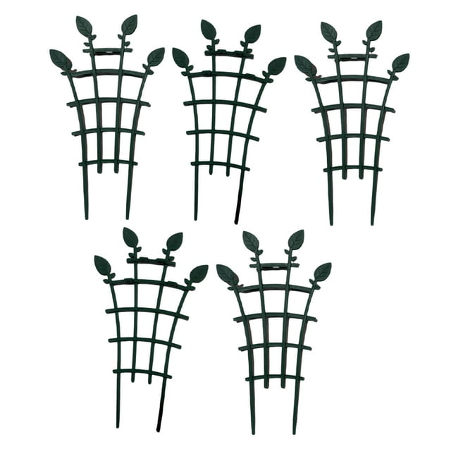 Paquete de 5 Estacas para Plantas, Enrejado para Plantas de Interior, Marco de Escalada, Soporte Estable para Flores en Macetas, para Vides, Tomates,