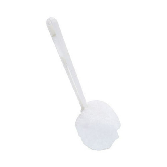 Deluxe Bowl Mop, 10" Handle, 2" Mop Head, White, 25/Carton | Bundle of 2 Cartons