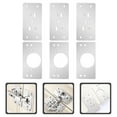 thumbnail image 3 of 3 Sets Hinge Repair Plate Door Cabinet Hinge Repair Bracket With Tapping Hole, 3 of 8