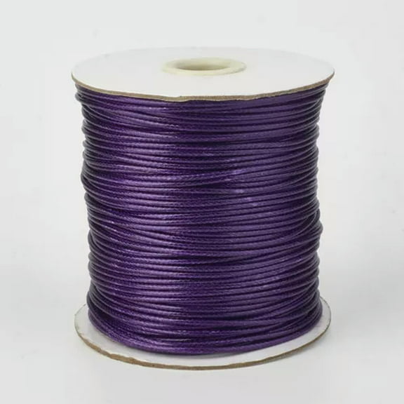 U8MO 175yards/roll Korean Waxed Polyester Cord Jewelry Beading Thread String 0.5mm-Purple
