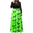 thumbnail image 1 of Long Sleeve Dress,3/4 Sleeve Dress for Women,Womens Fashion Printed Long Sleeve Round-Neck Pullover Patchwork Dress,Dress for Women Casual,Dress with Sleeves, 1 of 5