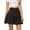 Black, variant on Women's High Waist Short Skirt, Solid Color Elastic Waist A-Line Mini Skirt, Casual Daily Skirt for Spring, Summer, Autumn and Everyday Outfits JN L