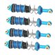 thumbnail image 4 of Amortiguadores RC Hugo 4 piezas de repuesto de Metal para camiones escala MN86 1/12 Azul, 4 of 9