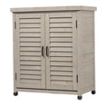 thumbnail image 4 of Gzxs Outdoor Potting Bench with Storage Cabinet and Metal Top, 31.5"W Hemlock Wood Garden Workstation, Gray, 4 of 8