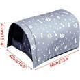 thumbnail image 6 of Tfalo Outdoor Cat House 1-Story Waterproof Insulated Feral Cat Shelter with Pet Bed, Multi-color, 6 of 6