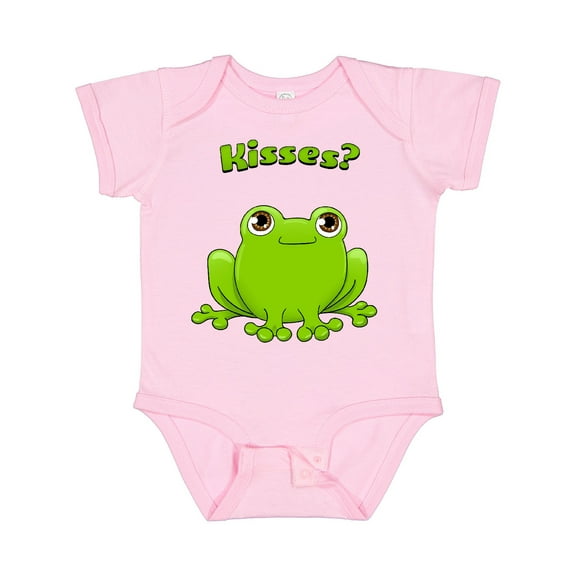 Inktastic Kisses? Cute Frog Boys or Girls Baby Bodysuit