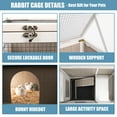 thumbnail image 6 of Gowoodhut Elevated Rabbit Hutch Indoor Wooden Bunny House with Detachable Legs, 6 of 8
