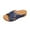 Blue, variant on Dressy Wedge Sandals for Women Casual Summer, Comfort Cork Strappy Slides Sandals Beige 6