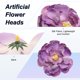 thumbnail image 2 of Uxcell Paquete de 20 Cabezas de Peonías Artificiales, Cabeza de Rosa de Seda Falsa para Bodas/Ramo/Pared de Flores/Artesanías DIY [8cm, Morado], 2 of 7