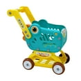 thumbnail image 3 of Mini carrito de compras de juguete interactivo de simulación, modelo de carrito de supermercado multifuncional Verde con caja de color, 3 of 9