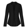 thumbnail image 5 of Shrugs for Evening Dresses Women's Zipper Blazer Long Sleeve Open Front Cardigan Jackets Business Solid Color Elegant Cropped Coats Black M, 5 of 6