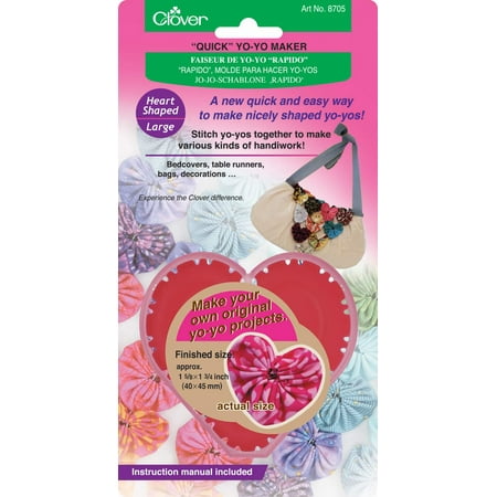 Quick Yo Yo Maker, Heart 1- 5/8" x 1-3/4"