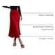thumbnail image 4 of Falda PRETTYGARDEN 2025 Midi de Satén Cintura Alta XL Rojo Oscuro, 4 of 7