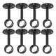 thumbnail image 4 of Soporte para Barra de Cortina de Montaje en Techo Soportes para Barra de Cortina Soportes para Barra de Cortina para Barra de 1 1/4 Pulgadas (8 Piezas, Negro), 4 of 5