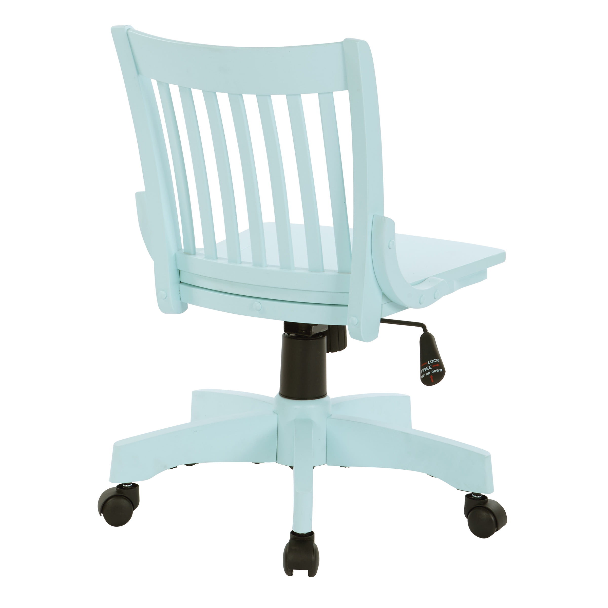 Deluxe Armless Wood Bankers Chair in Mint finish Walmart
