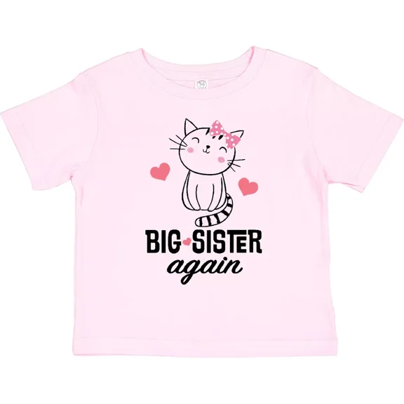 Bella Canvas Big Sister Again Announcement Toddler Shirt Sis Girls Childs Gift Toddler Shirt