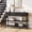 Black, variant on GIKPAL Console Table with Power Outlet,43.3" L Narrow Sofa Table with Fabric Drawers, Entryway Table Behind Couch Table for Entryway, Hallway, Foyer, Living Room, Bedroom, Black