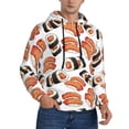 thumbnail image 2 of Naloa Sushi Roll Men's Casual Hooded Collar Drawstring Hoodies Pullover Sweatshirts Casual Long Sleeve Shirts-X-Large, 2 of 7