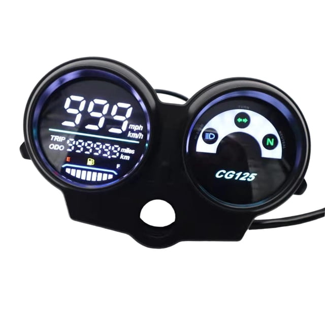Tablero digital,Tablero digital LED para motocicleta cg125,Piezas de moto Velocímetro electrónico Odómetro,Accesorios para medidor de RPM Fácil instalación cg125,Motocicleta de reemplazo Sunnimix Tablero digital