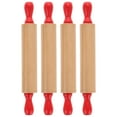 thumbnail image 1 of KAKOWELY rolling pin non stick 4pcs Kids Pretend Kitchen Toy Mini Rolling Pins for Baking Dough and Clay Mini Rolling Pin Small Dough Roller Children Kitchen Pretend Toy, 1 of 5
