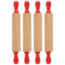 MRLESS 4pcs Kids Pretend Kitchen Toy Mini Rolling Pins for Baking Dough and Clay Mini Rolling Pin Small Dough Roller Children Kitchen Pretend Toy