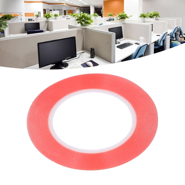 10 Pcs Tape De Doble Cara Pet Cape Montaje Adhesivo Rojo Extraíble Para La Decoración Del Hogar Del Automóvil