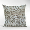 thumbnail image 2 of Plutus Brands Plutus Brown Taupe Savannah Cat Animal Faux Fur Luxury Throw Pillow, Double sided  20" x 36" King, 2 of 2