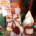 thumbnail image 5 of Christmas Ribbon, Christmas Tree Ribbon, Red Faux Burlap Bow Decoration Ribbon for Gift Wrapping and Holiday Decorations, Handmade Durable Non-Woven Fabric Ribbon, 550cm Long, 5 of 7