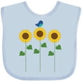 thumbnail image 3 of Inktastic Sunflower Garden and bird Boys or Girls Baby Bib, 3 of 4